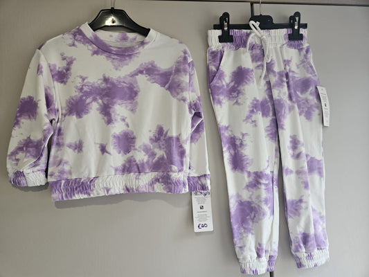 Purple Tye Dye Tracksuit