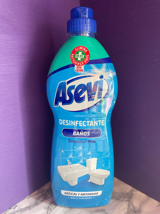 Asevi Gel Disinfectant Bathroom Cleaner Banos 1.1L